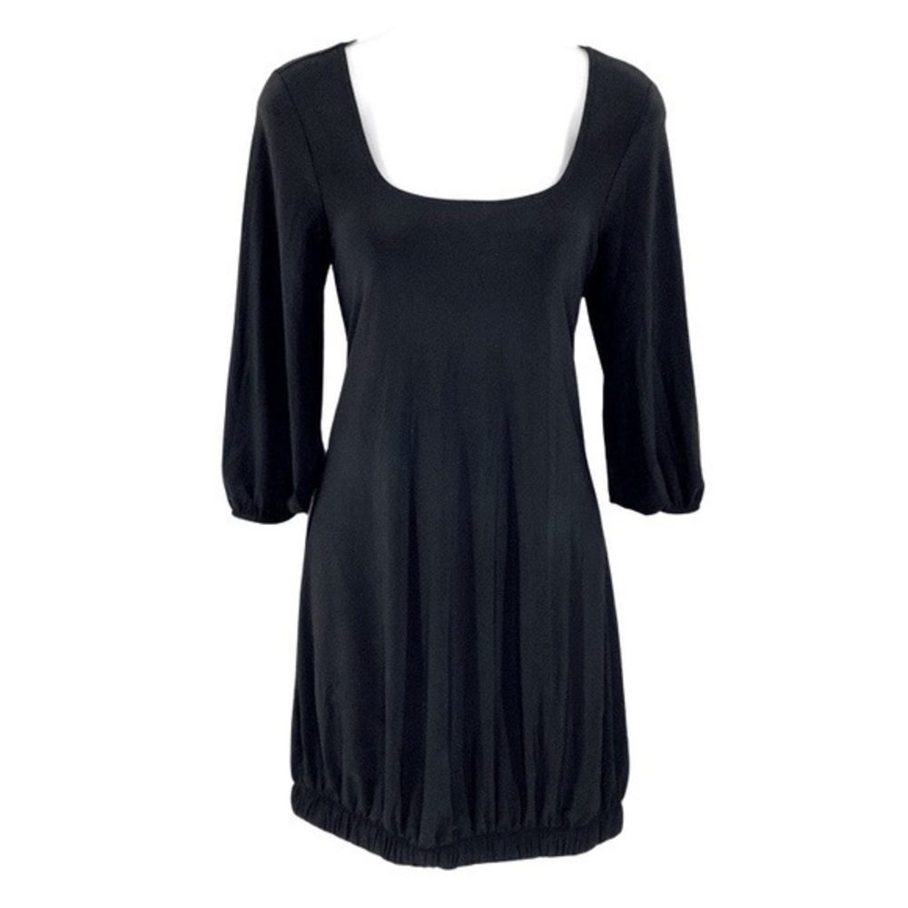 WHBM black jersey 3/4 length sleeve dress Y10